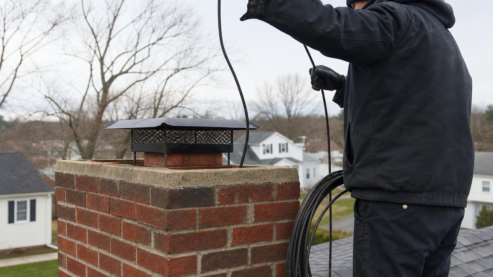 Practical chimney sweep & inspection in River Edge